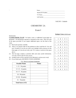 Exam I F15 - UC Davis Canvas