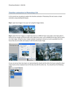 Timeline animation in Photoshop CS4