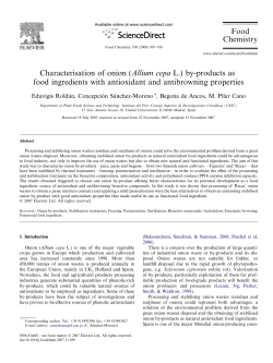 Characterisation of onion (Allium cepa L.) by