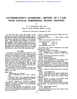 letterer-siwe`s syndrome: report of a case with unusual peripheral