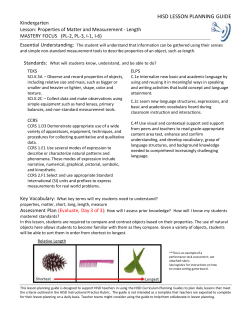 Properties of Matter and