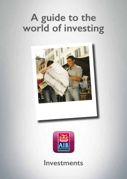 Customer Guide to Investing