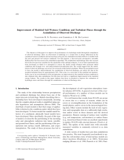 Improvement of Modeled Soil Wetness Conditions