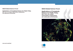 Applications of Complexity Science for Public Policy