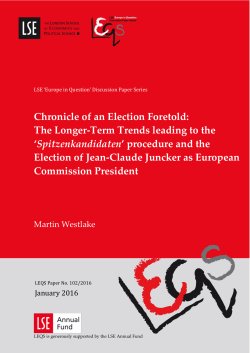 Chronicle of an Election Foretold