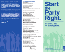 the top 10 tips for staying safe.