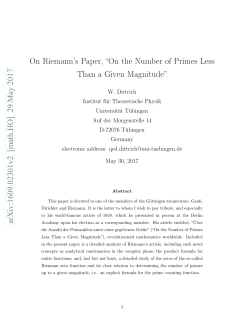 On the Number of Primes Less Than a Given