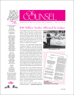 $50 Million Verdict Affirmed by Judges