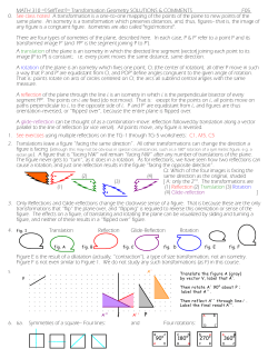 MATH 310 ¸SelfTest¹ Transformation Geometry