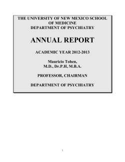annual report - Psychiatry Home