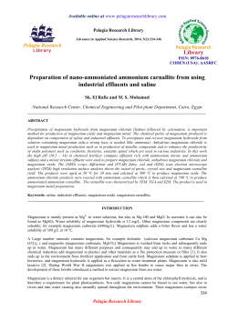 Preparation of nano-ammoniated ammonium carnallite