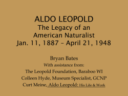 Aldo Leopold - The Grand Canyon Association