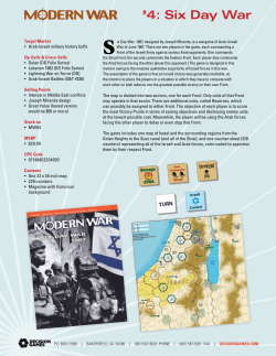 4: Six Day War - Decision Games