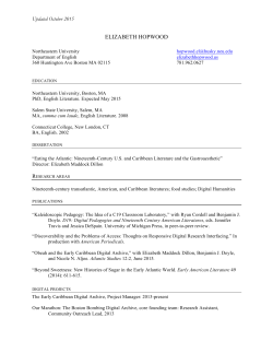 Curriculum Vitae Hopwood