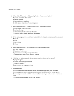 Practice Test Chapter 2 1. Which of the following is a distinguishing