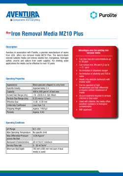 Iron Removal Media MZ10 Plus