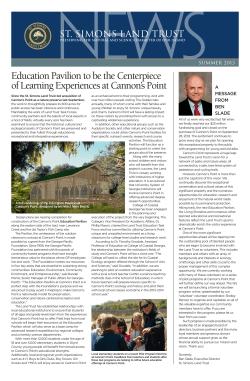 Summer 2013 - St. Simons Land Trust