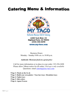 Business Hours: Monday - Sunday 8:00 a.m. to 10:00 p.m.