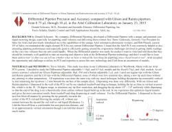 Differential Pipettor Precision and Accuracy compared with Gilson