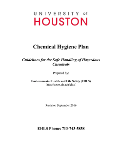 TABLE OF CONTENTS - University of Houston