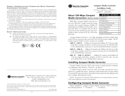 About 100 Mbps Compact Installing Compact Media Converter