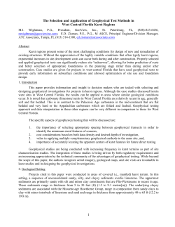 The Selection and Appropriate Application of Surficial Geophysical