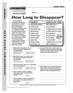 How Long to Disappear?