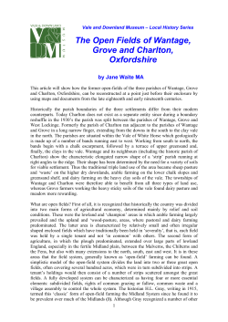 Open fields of Wantage - Vale and Downland Museum