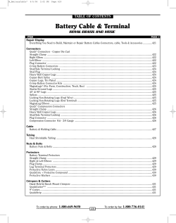 Battery Cable - Royal Brass and Hose
