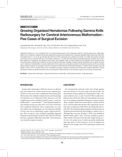 Growing Organized Hematomas Following