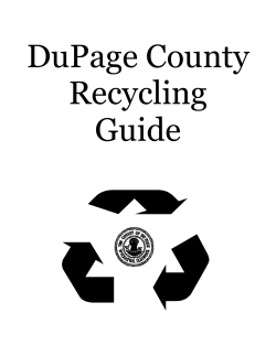 DuPage County Recycling Guide - Downers Grove
