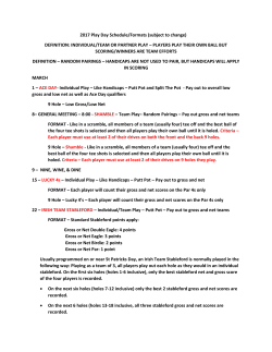 March - Cordillera Ranch Women`s Golf CWGA