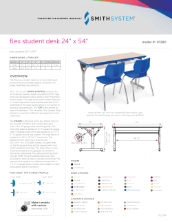 flex student desk 24&rdquo; x 54&rdquo;