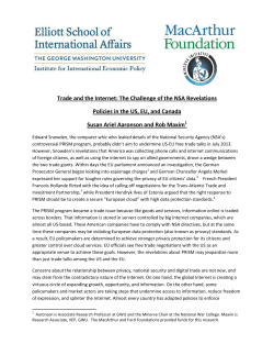 Trade and the Internet - The George Washington University