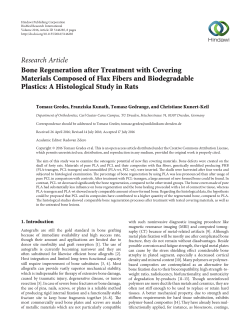 Bone Regeneration after Treatment with Covering Materials