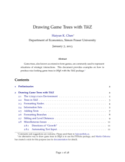Drawing Game Trees with TikZ