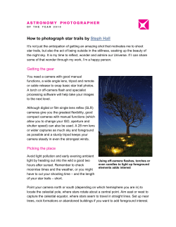 How to photograph star trails by Steph Hall