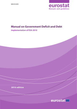 Manual on Government Deficit and Debt