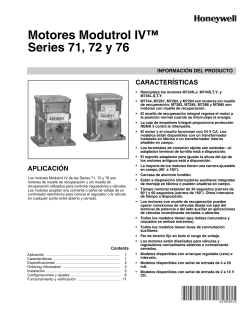 63-2640S—02 - Motores Modutrol IV™ Series 71, 72 y 76
