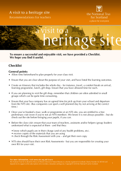 A visit to a heritage site - National Trust for Scotland