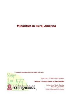 Minorities in Rural America: An Overview of Population Characteristics