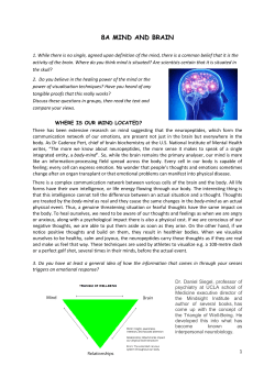8A MIND AND BRAIN