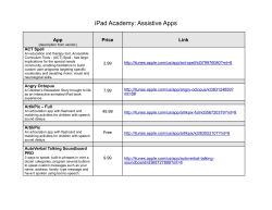 iPad Academy: Assistive Apps