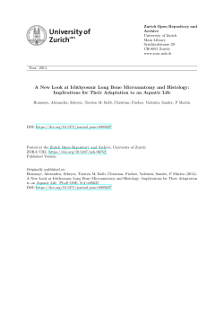 A New Look at Ichthyosaur Long Bone Microanatomy and Histology