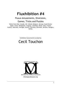 Fluxhibition no. 4 - School of Literature, Media, and Communication