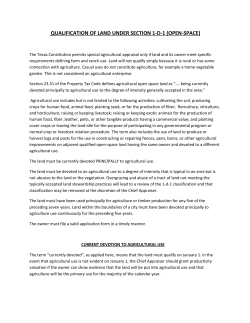 qualification of land under section 1-d-1