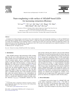 Nano-roughening n-side surface of AlGaInP