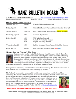 the manz bulletin board