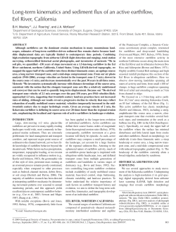 Long-term kinematics and sediment flux of an active