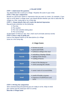 A VILLAGE SCENE STEP 1: Understand the